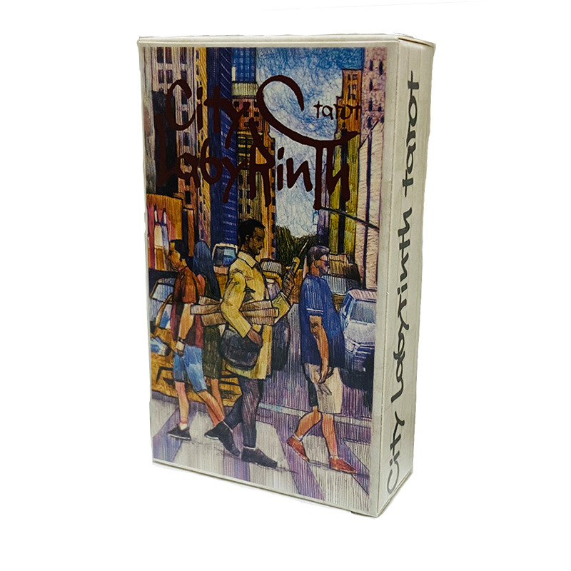Tarot Cards Deck With Guidebook - City Labyrinth Tarot Cards 78 Deck
