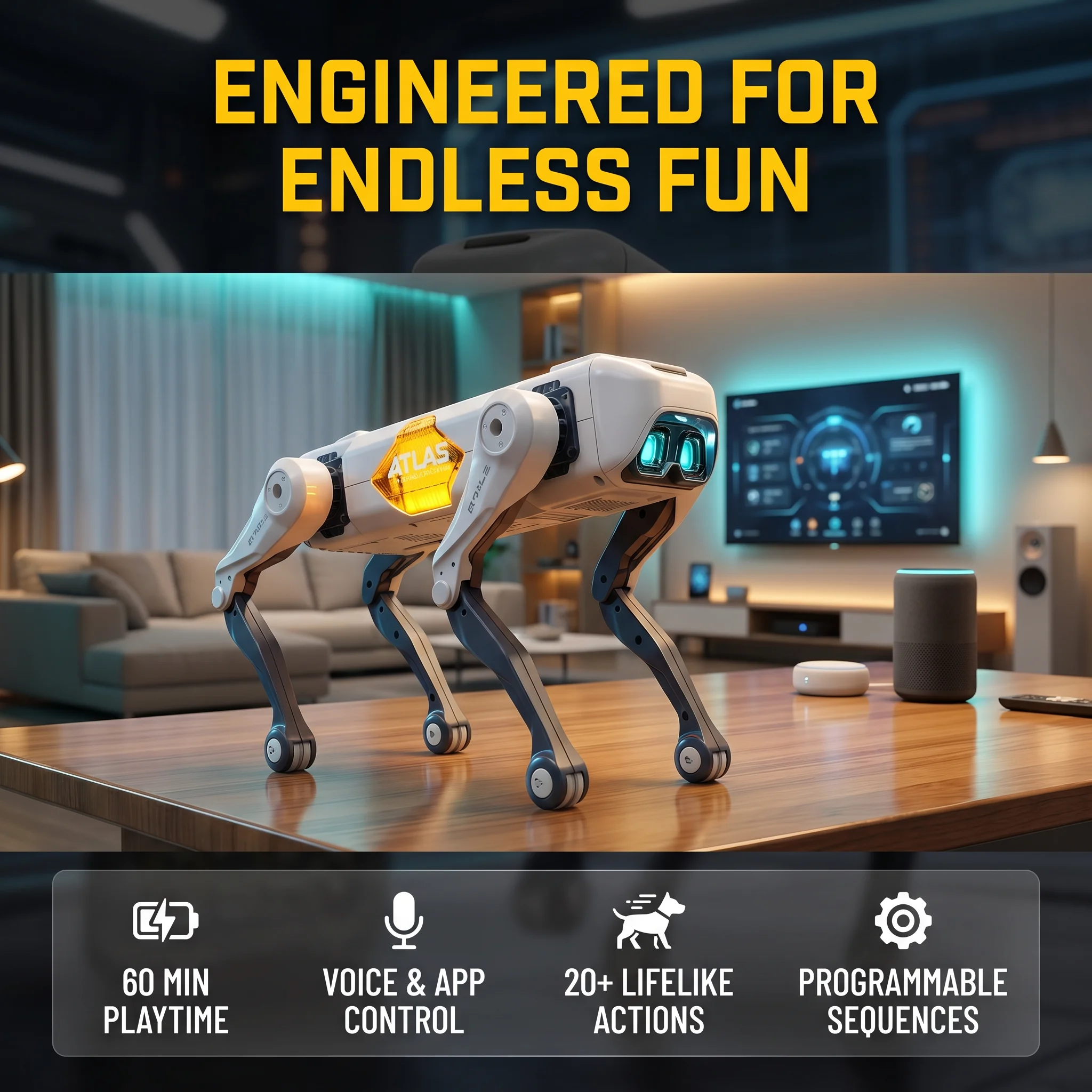 Remote Control Toys - AI Smart Robot Dog, Voice &