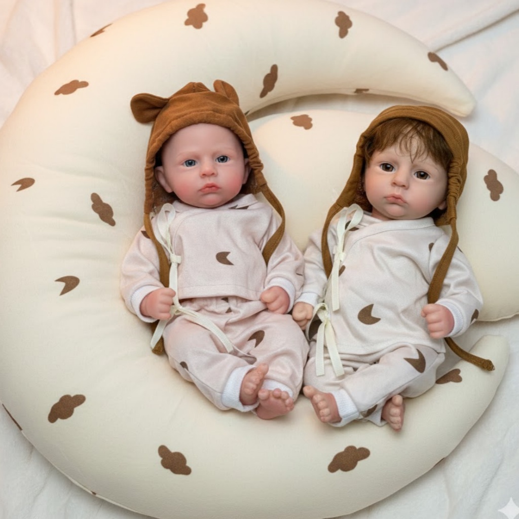 Reborn Baby Doll Silicone Realistic - AnjoDoll 33CM Painted/Unpainted Silicone Boy Reborn