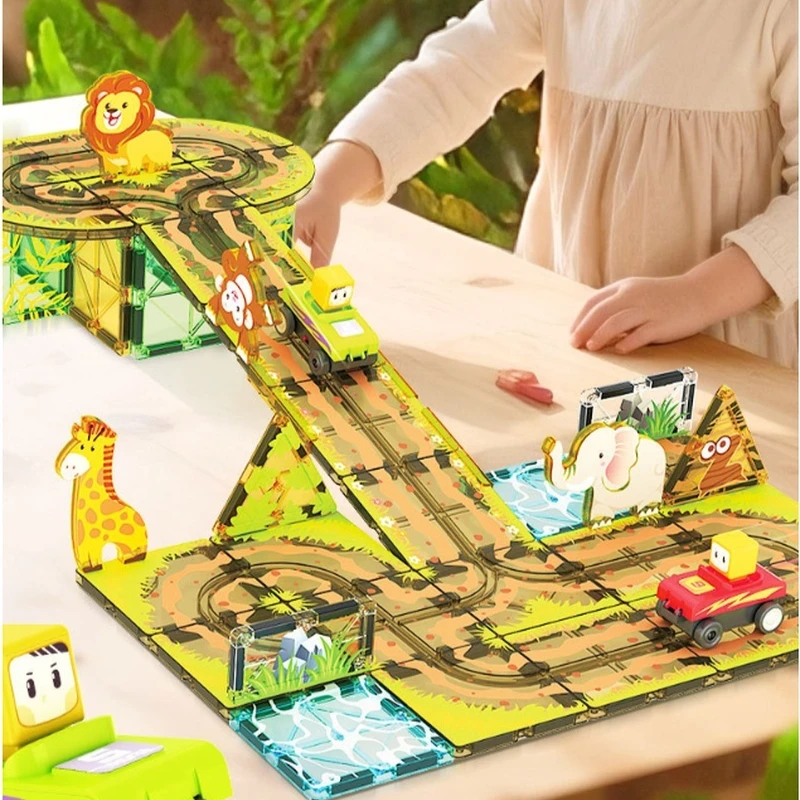 Magnetic Building Blocks Set w - Building Blocks ulasan dan harga