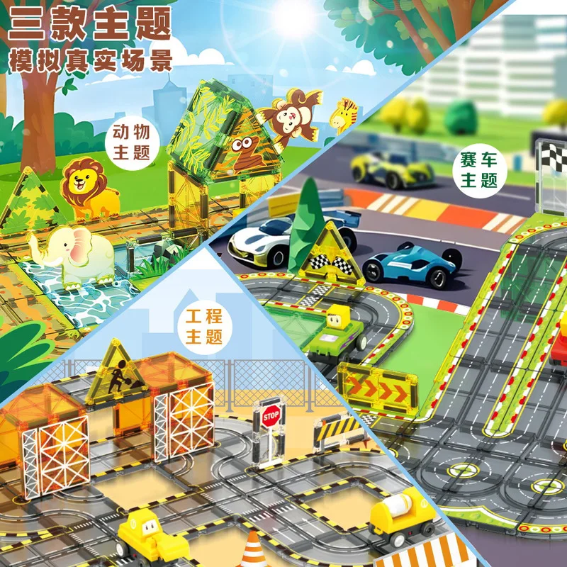 Magnetic Building Blocks Set w - Building Blocks ulasan dan harga