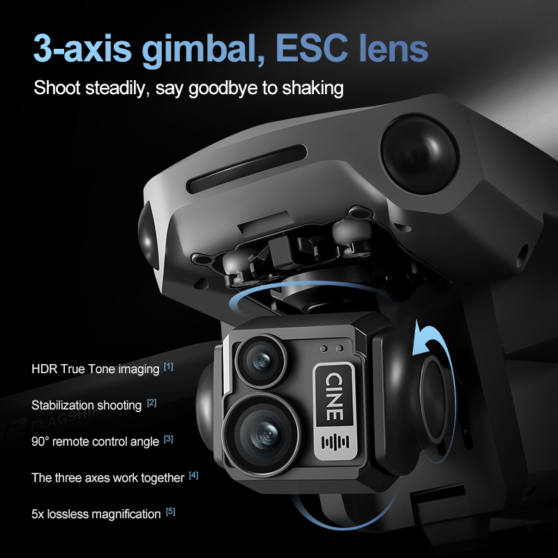 8K 3 Axis Gimbal Brushless 7.2 - Fpv Brushless Rc Drone 4K ulasan dan harga