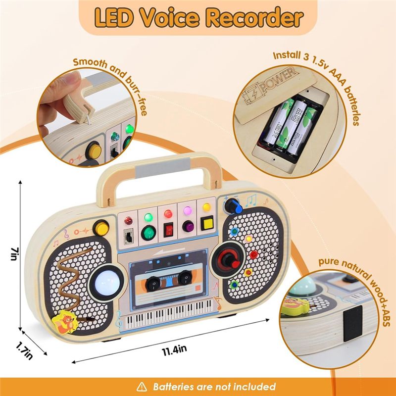 Pro Montessori Wooden Digital  - Montessori Wooden Busy Board Toddler ulasan dan harga