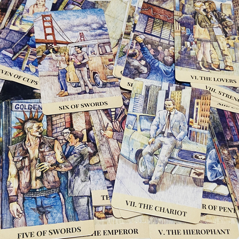 City Labyrinth Tarot Cards 78  - Tarot Cards Deck With Guidebook ulasan dan harga