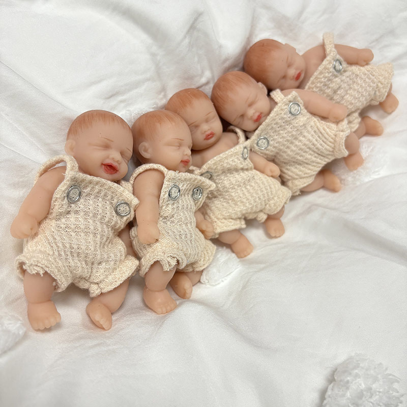 5pcs/set 4inches Handmade High - Reborn Baby Doll Silicone Realistic ulasan dan harga