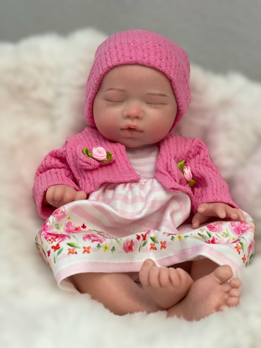 13.7 Inch 35 cm Full Body Soft - Reborn Baby Doll Silicone Realistic ulasan dan harga