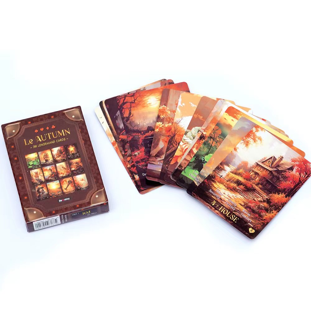 Lenormand Tarot Deck Le Autumn - Tarot Cards Deck With Guidebook ulasan dan harga