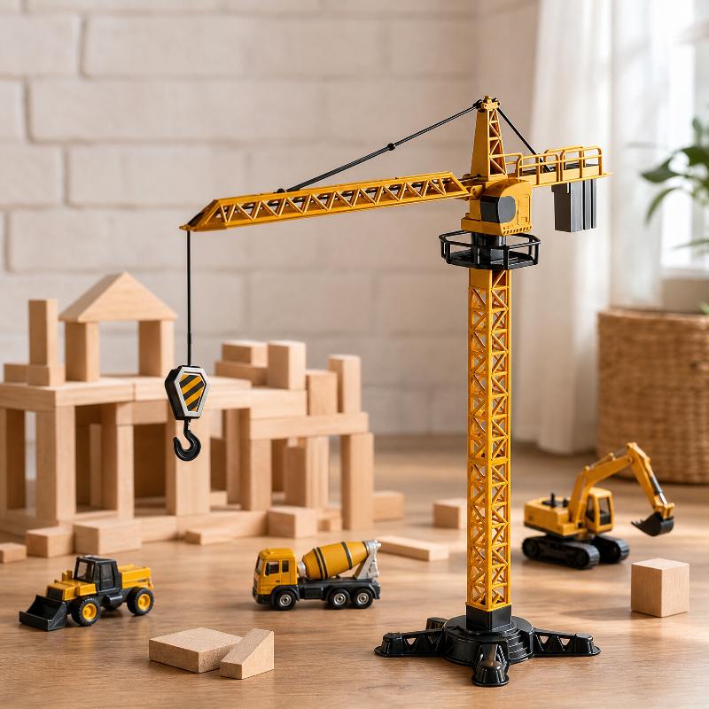Tower Crane Toy Simulated Cons - Educational Toys ulasan dan harga