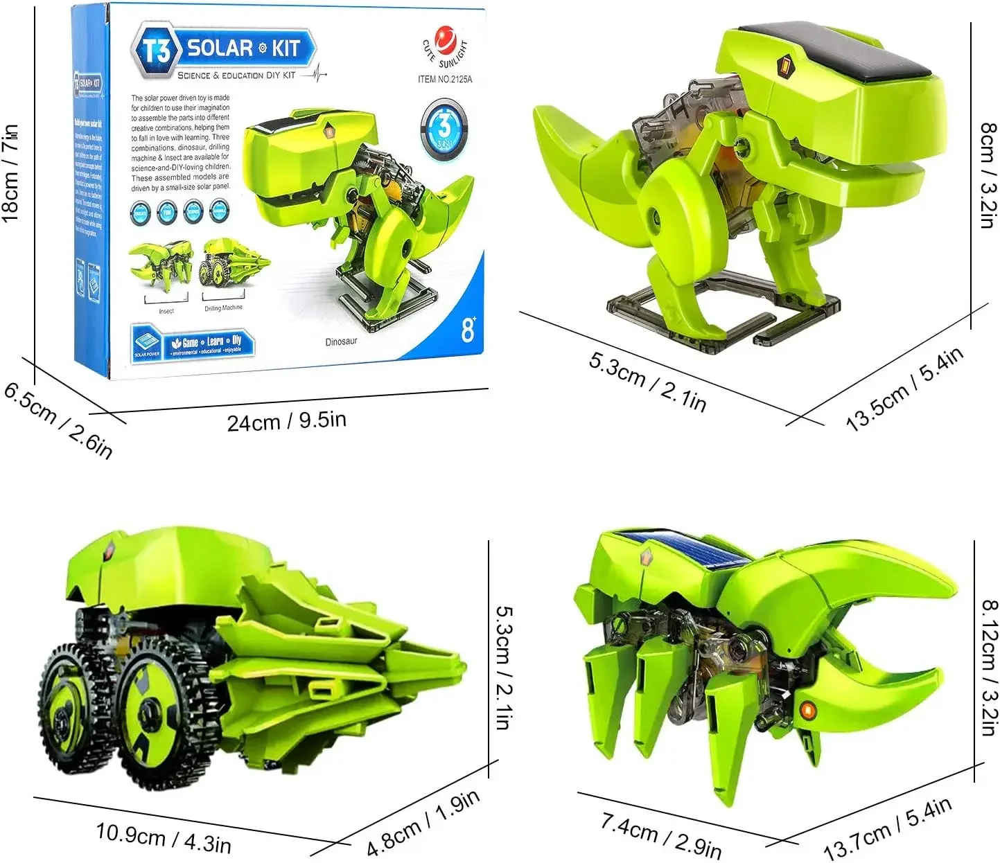 Assemble Solar Robot Kit 3 in  - Stem Solar Robot Kit For Kids ulasan dan harga