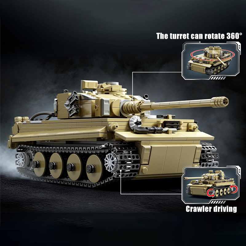 Military 1000Pcs Germany Tiger - Lego Compatible Military Tank ulasan dan harga