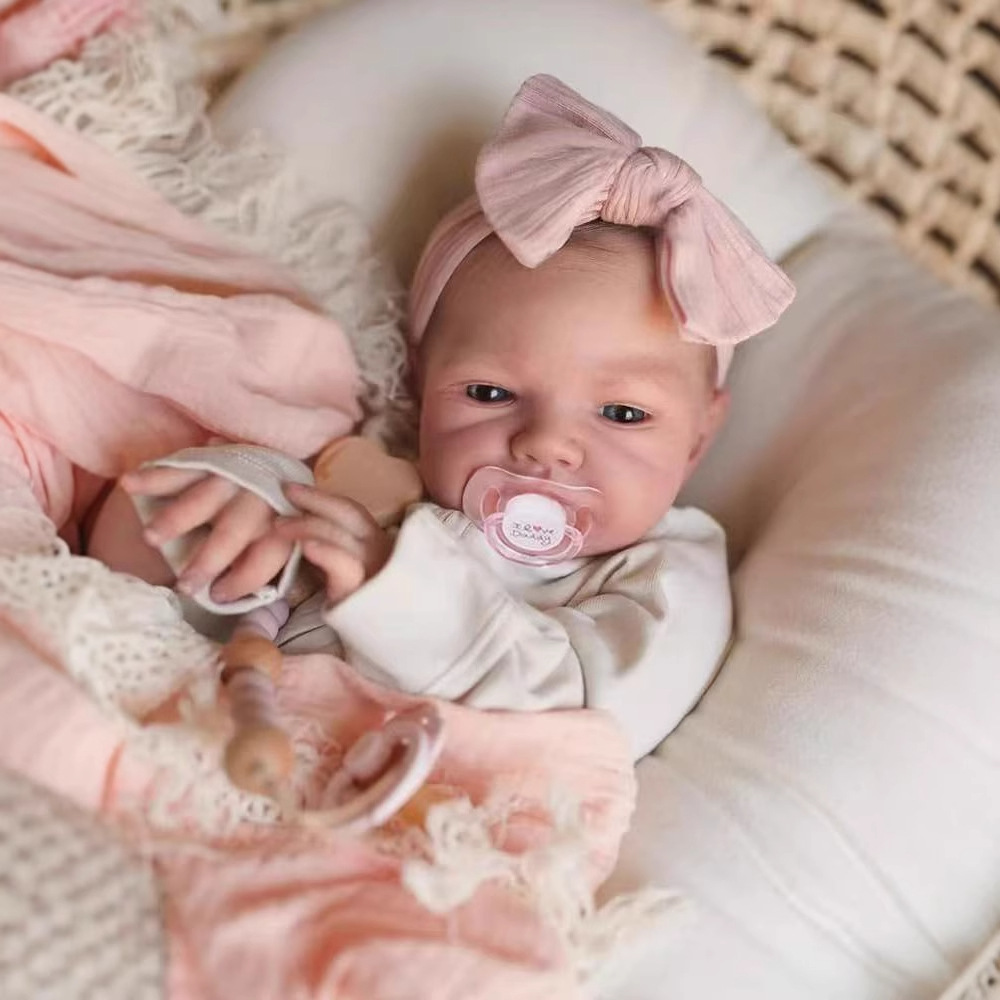 48CM Reborn Silicone Dolls Aug - Reborn Baby Doll Silicone Realistic ulasan dan harga
