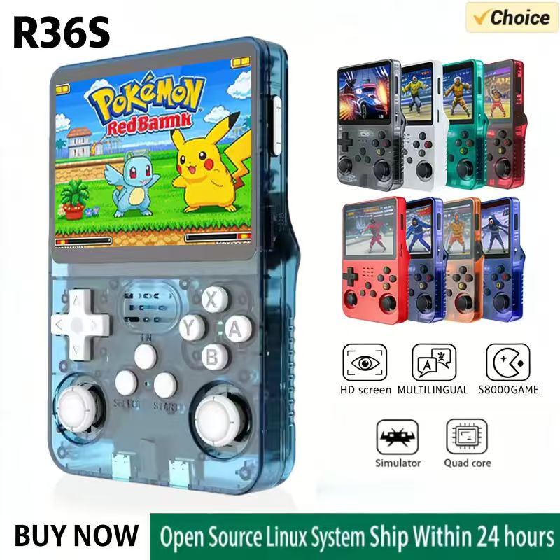 R36S Handheld Game Console ARK - Retro Handheld Game Console R36S ulasan dan harga