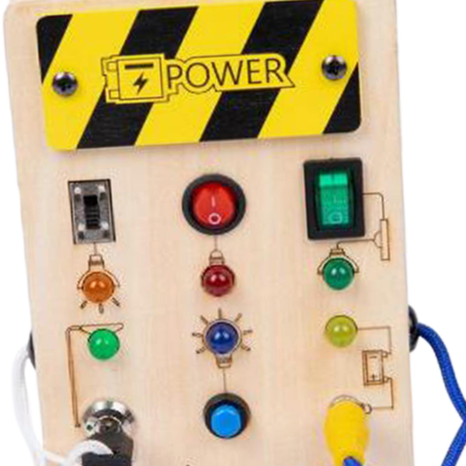 LED Wooden Sensory Board Toddl - Montessori Wooden Busy Board Toddler ulasan dan harga