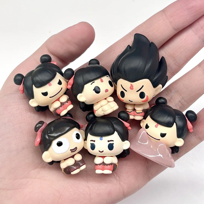 Ne Zha 2 Sit In A Row Series B - Anime Action Figure Blind Box ulasan dan harga