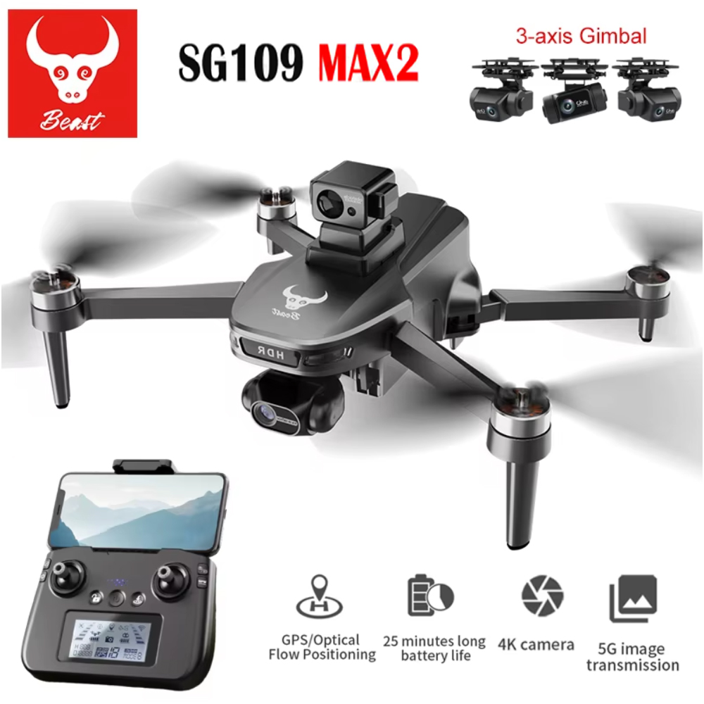 SG109 MAX2 Professional FPV 8K - Fpv Brushless Rc Drone 4K ulasan dan harga