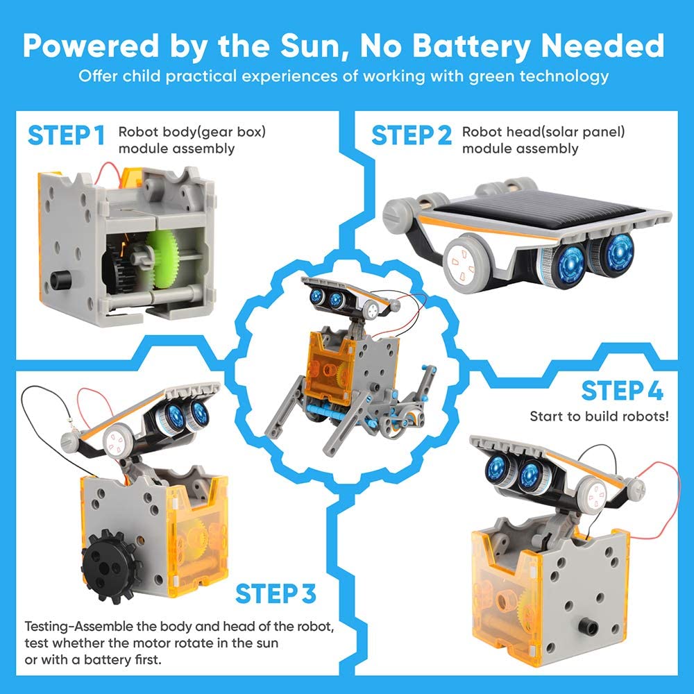 STEM 13-in-1 Education Solar R - Stem Solar Robot Kit For Kids ulasan dan harga