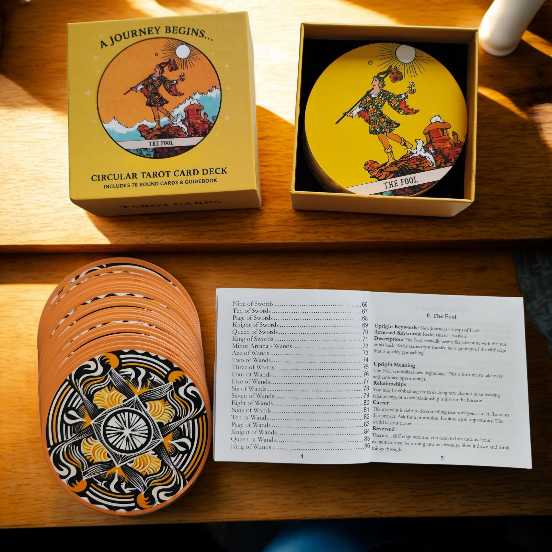 Circular Tarot Cards Deck Incl - Tarot Cards Deck With Guidebook ulasan dan harga