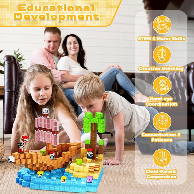 Magnetic Blocks - 100Pcs Build - Magnetic Building Tiles Set 100Pcs ulasan dan harga