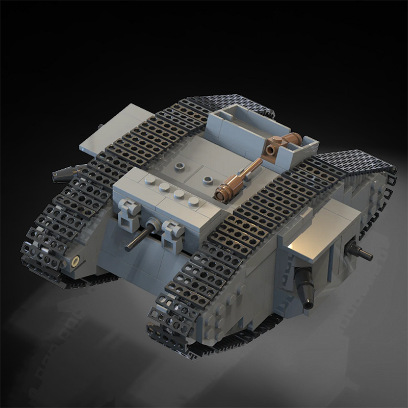 MOC WW1 Germany Military A7V C - Lego Compatible Military Tank ulasan dan harga