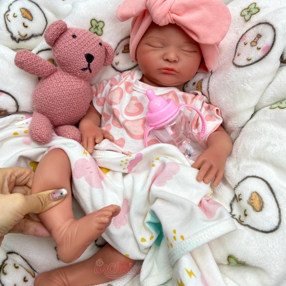 18inch Washable Silicone Rebor - Reborn Baby Doll Silicone Realistic ulasan dan harga